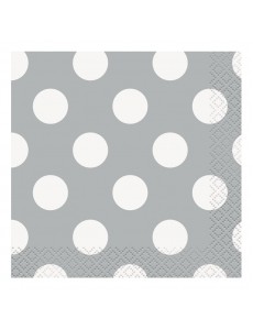 Guardanapos Prateado Bolas|33cm